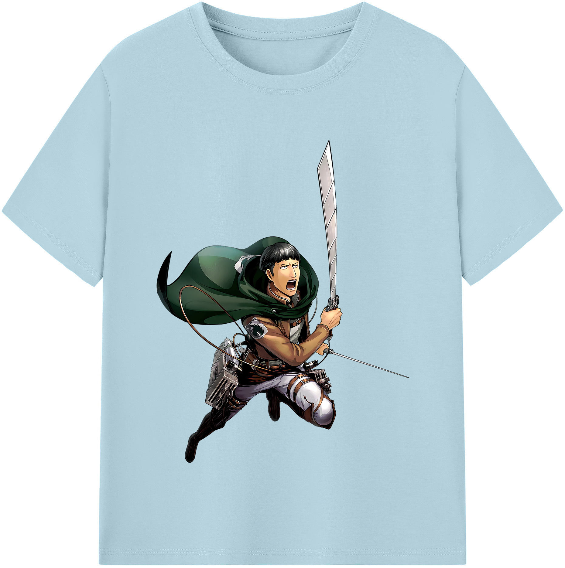（画像用） 進撃の巨人 Attack on Titan 綿100％半袖Tシャツ（フロントプリント）